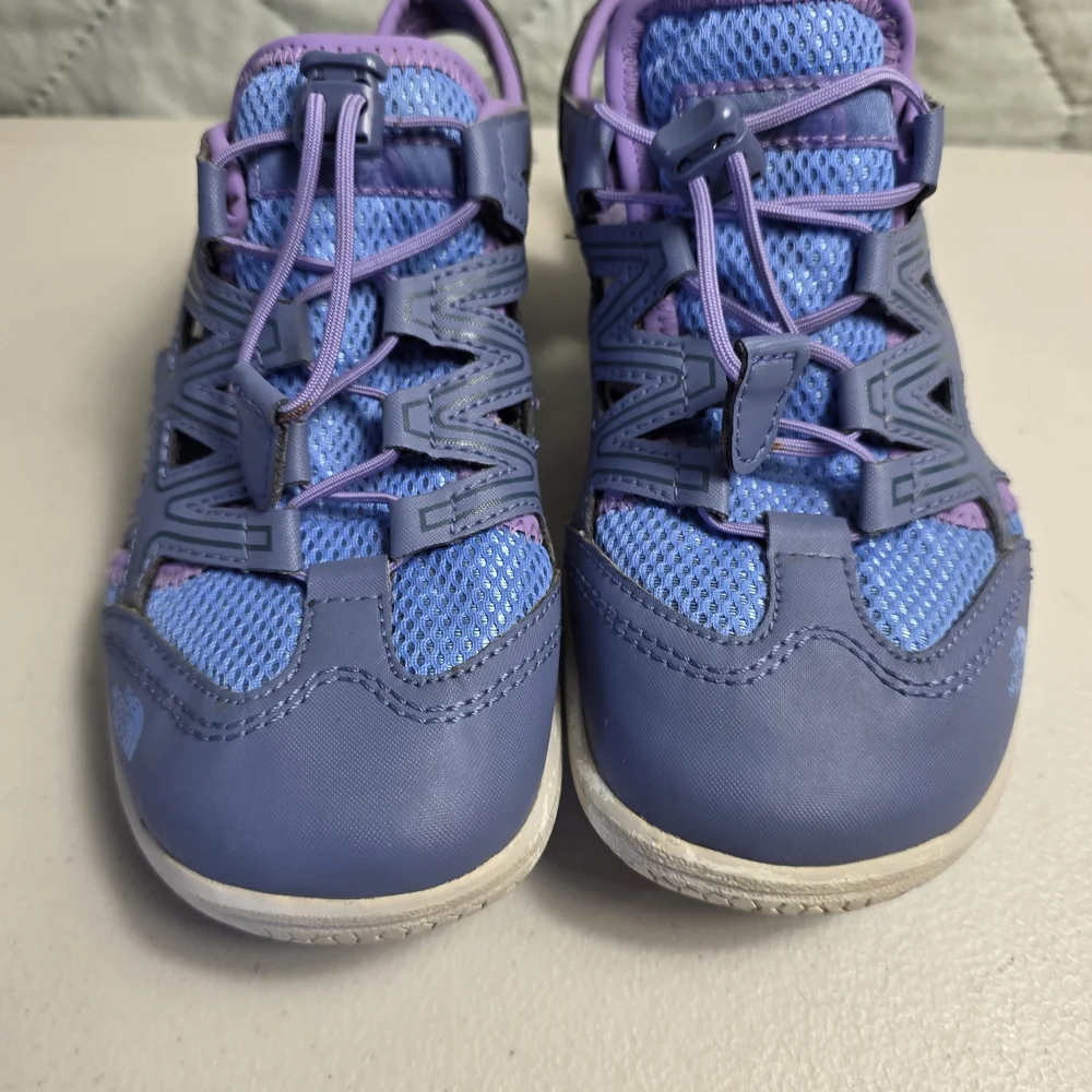 The North Face Kids Blue/Purple Sandal Sneakers Hiking Shoes Size 3